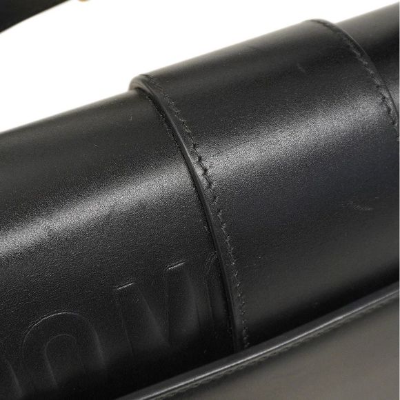 Christian Dior Shoulder Bag Montaigne Leather Black Gold Hardware Women's - Picture 9 of 10